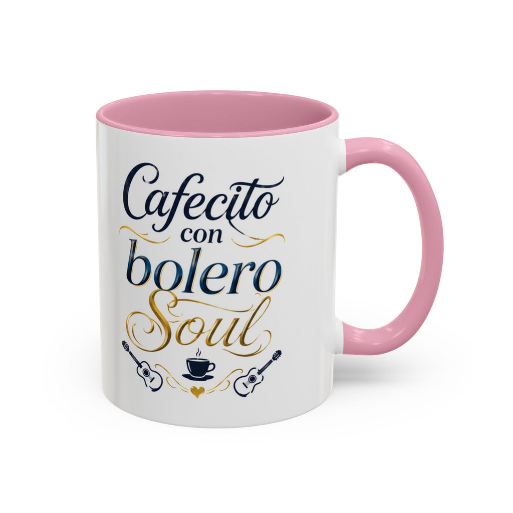 Accent Ceramic Coffee Mug – Glossy Colored Handle & Interior, 11oz, 12 Colors
