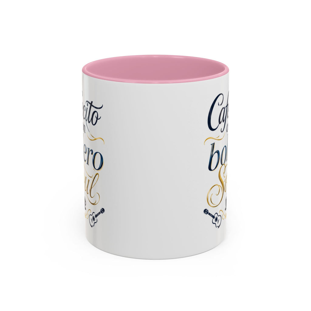 Accent Ceramic Coffee Mug – Glossy Colored Handle & Interior, 11oz, 12 Colors