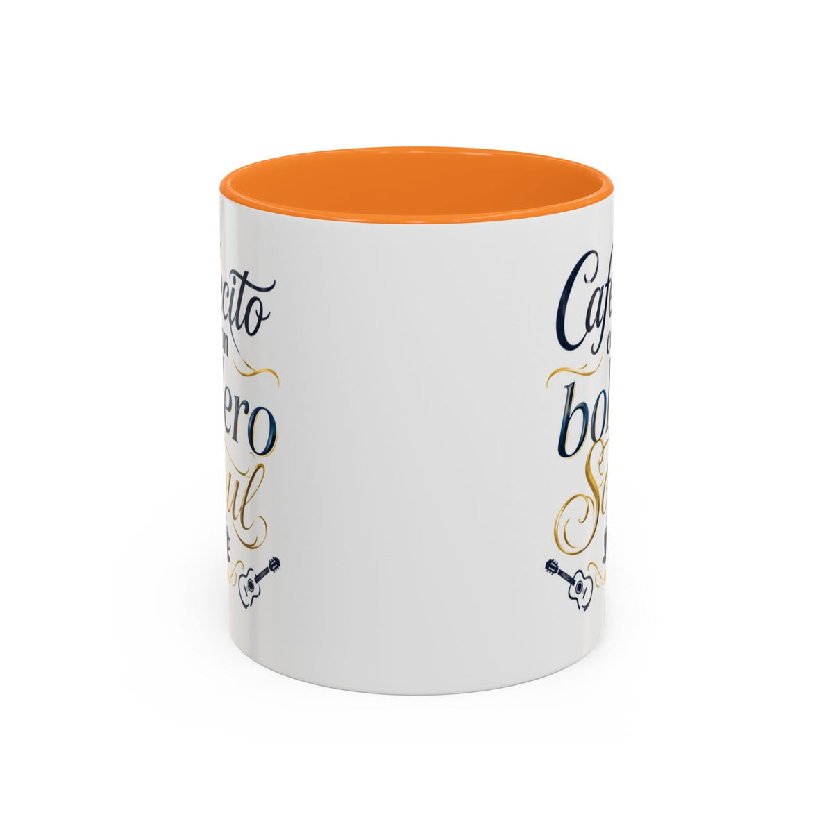 Accent Ceramic Coffee Mug – Glossy Colored Handle & Interior, 11oz, 12 Colors