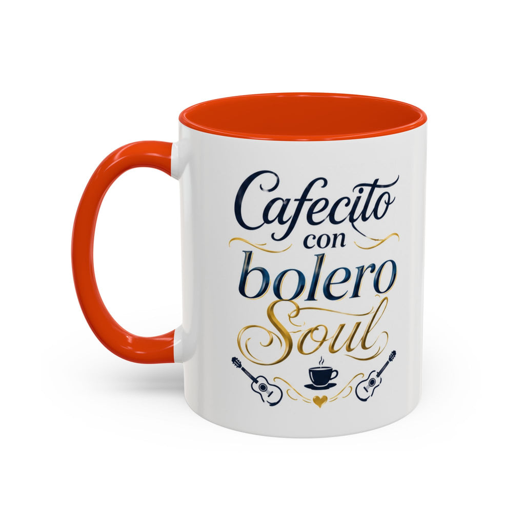 Accent Ceramic Coffee Mug – Glossy Colored Handle & Interior, 11oz, 12 Colors
