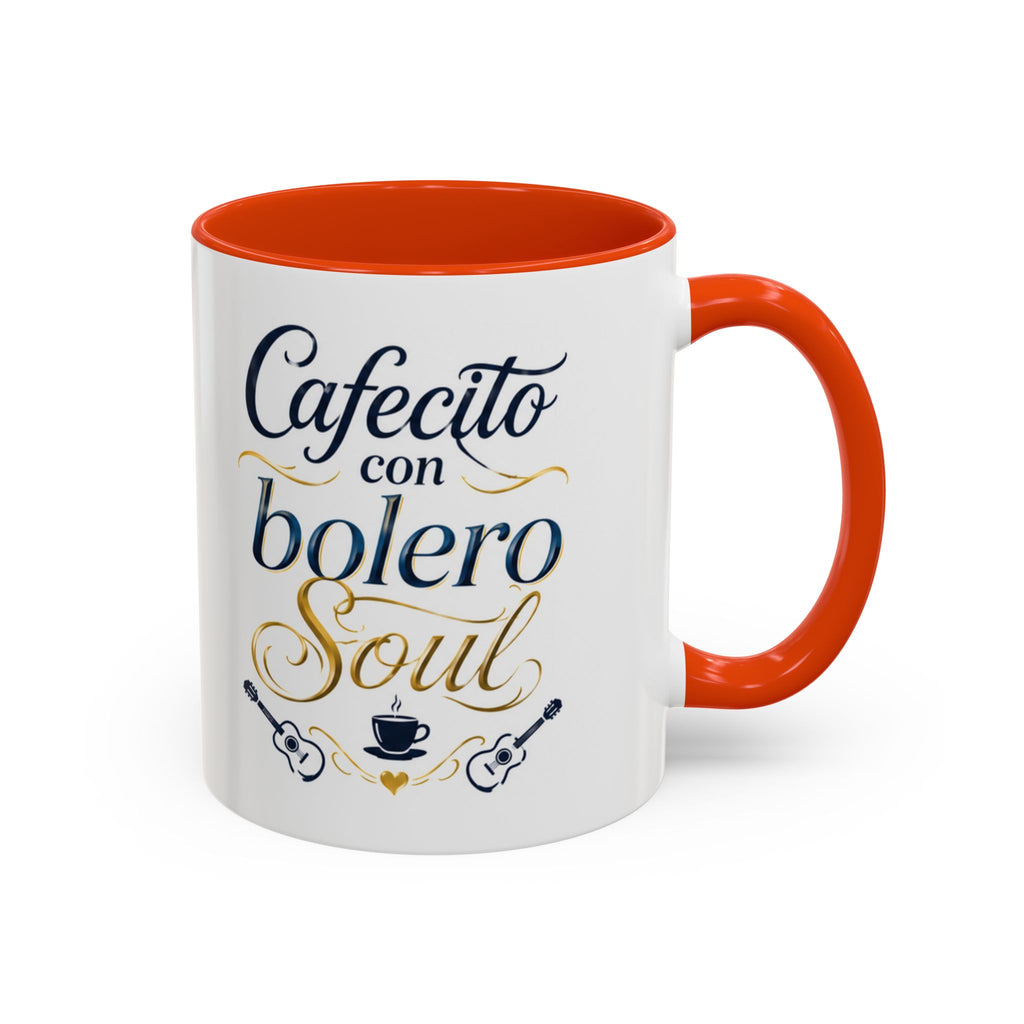 Accent Ceramic Coffee Mug – Glossy Colored Handle & Interior, 11oz, 12 Colors