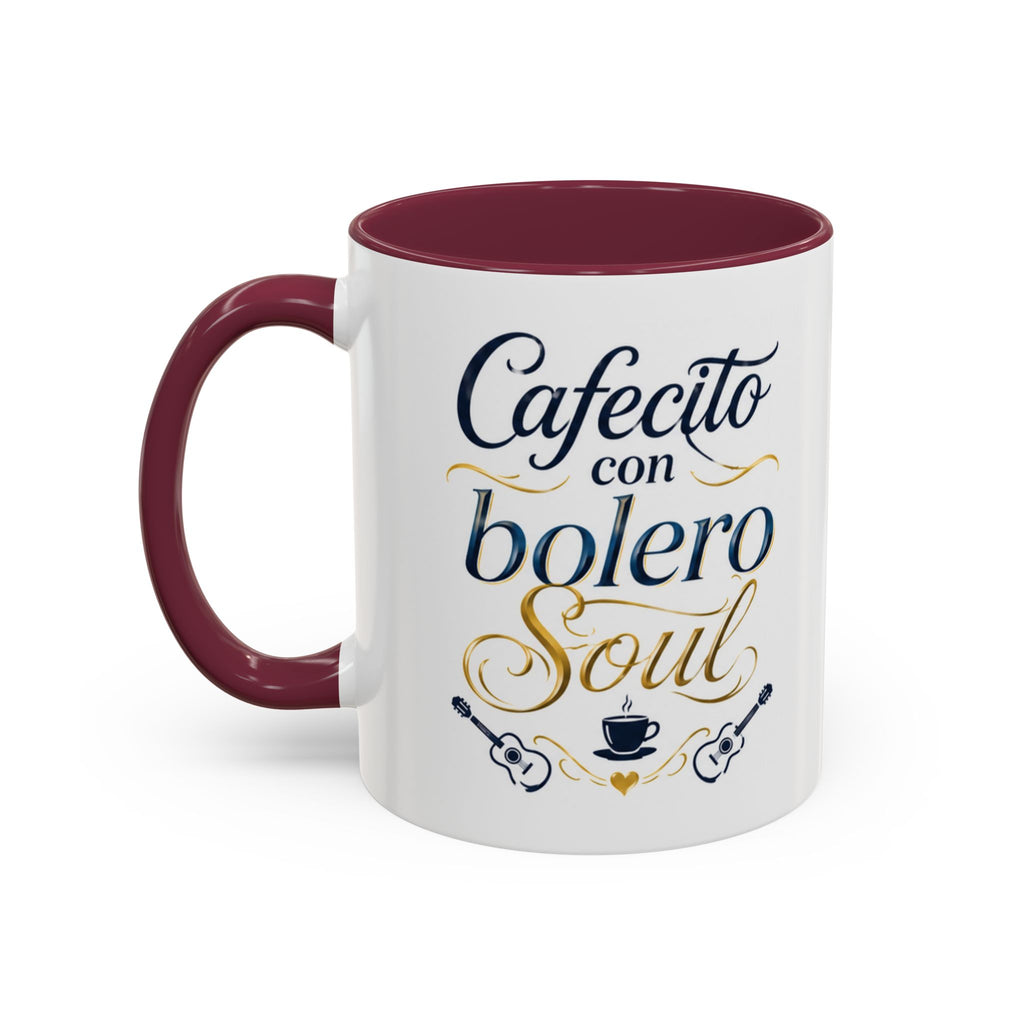 Accent Ceramic Coffee Mug – Glossy Colored Handle & Interior, 11oz, 12 Colors