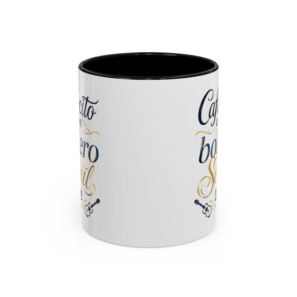 Accent Ceramic Coffee Mug – Glossy Colored Handle & Interior, 11oz, 12 Colors