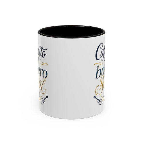 Accent Ceramic Coffee Mug – Glossy Colored Handle & Interior, 11oz, 12 Colors