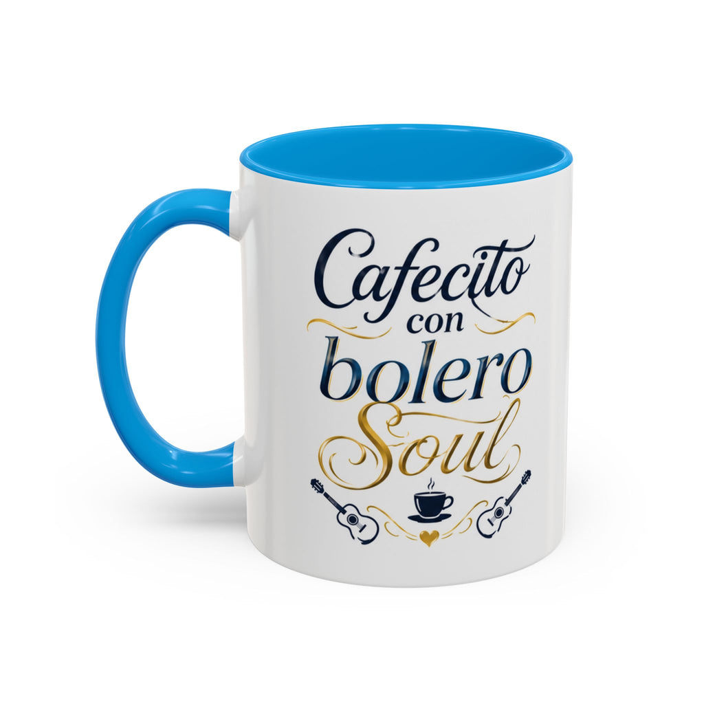 Accent Ceramic Coffee Mug – Glossy Colored Handle & Interior, 11oz, 12 Colors