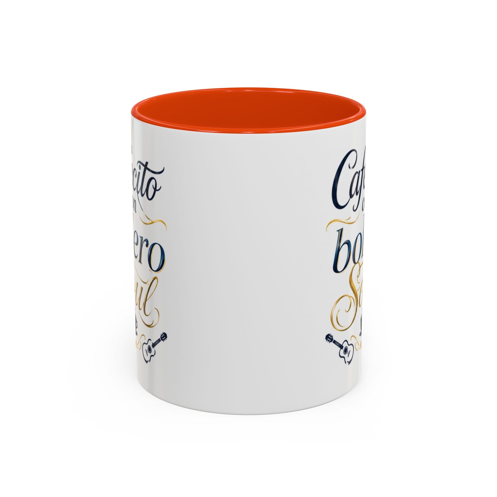 Accent Ceramic Coffee Mug – Glossy Colored Handle & Interior, 11oz, 12 Colors