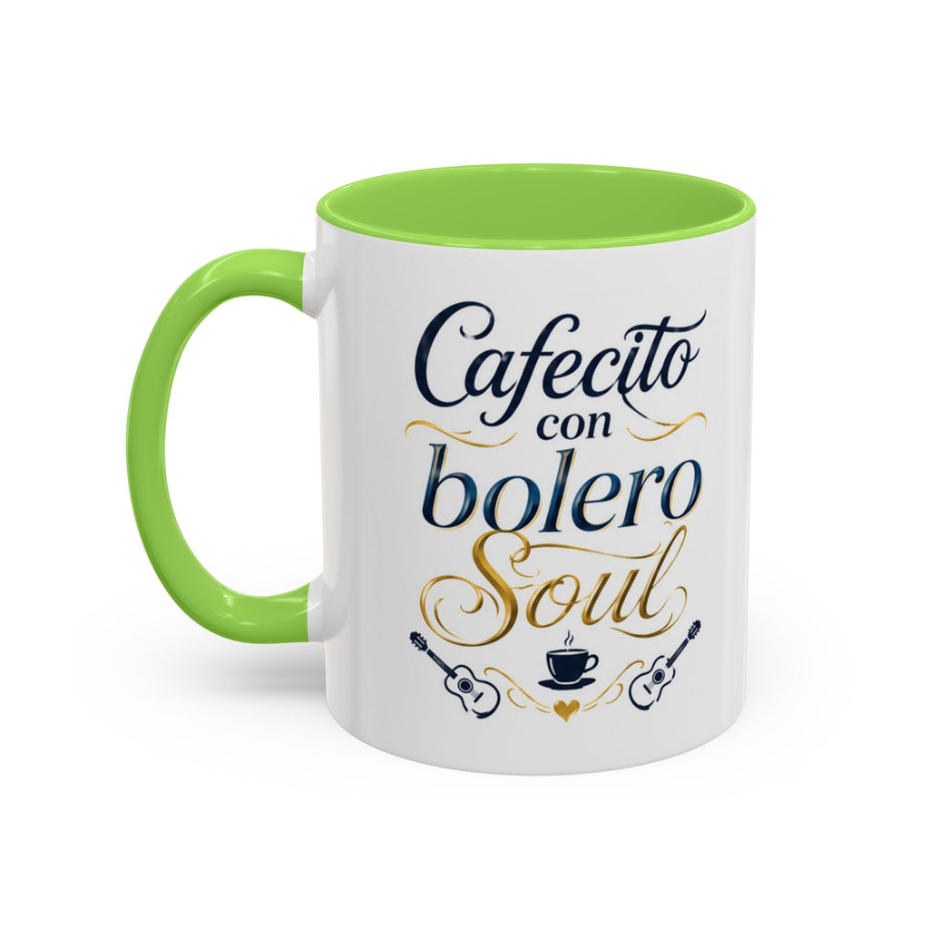 Accent Ceramic Coffee Mug – Glossy Colored Handle & Interior, 11oz, 12 Colors