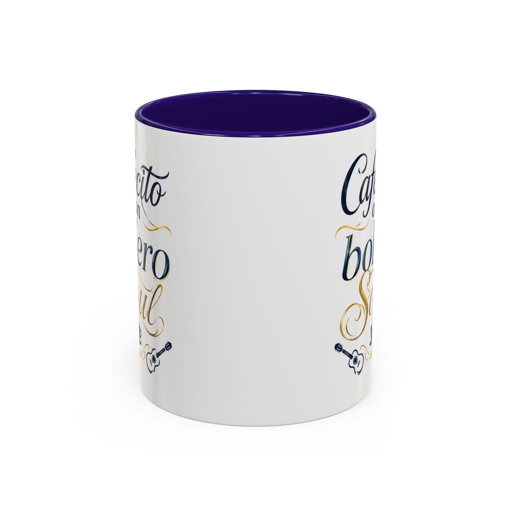 Accent Ceramic Coffee Mug – Glossy Colored Handle & Interior, 11oz, 12 Colors